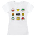 Blanc - Front - Super Mario - T-shirt ITEMS - Femme