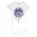 Blanc - Front - Nightmare Before Christmas - Robe t-shirt MOON DRIP - Femme
