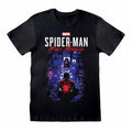Noir - Front - Spider-Man - T-shirt MILES MORALES - Adulte