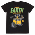 Noir - Front - Wall-E - T-shirt CLEANING THE EARTH - Adulte