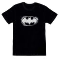 Noir - blanc - Front - Batman - T-shirt - Adulte