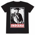 Noir - Front - Indiana Jones - T-shirt INDY - Adulte