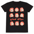 Noir - Front - Childs Play - T-shirt EXPRESSIONS OF CHUCKY - Adulte