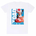 Blanc - Front - Super Mario Bros - T-shirt FEAR NOTHING - Adulte