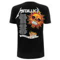Noir - Back - Metallica - T-shirt FLAMING SKULL TOUR '94 - Adulte