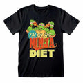 Noir - Front - Teenage Mutant Ninja Turtles - T-shirt NINJA DIET - Adulte
