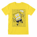Jaune - Front - SpongeBob SquarePants - T-shirt BARNACLES - Adulte
