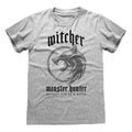 Gris chiné - Front - The Witcher - T-shirt MONSTER HUNTER - Adulte
