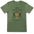 Vert - Front - Star Wars - T-shirt ENDOR PARK RANGER - Adulte