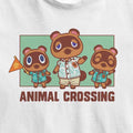 Blanc - Side - Animal Crossing - T-shirt NOOK FAMILY - Enfant