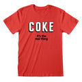 Rouge - Front - Coca-Cola - T-shirt IT'S THE REAL THING - Adulte