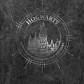 Noir - Side - Harry Potter - T-shirt HOGWARTS CONSTELLATION - Femme