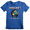 Bleu - Front - Minecraft - T-shirt CRAFTING SINCE ALPHA - Enfant