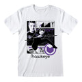 Blanc - Noir - Violet - Front - Hawkeye - T-shirt - Adulte