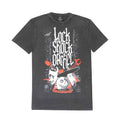 Noir - Blanc - Front - Nightmare Before Christmas - T-shirt LOCK SHOCK BARREL - Adulte