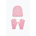 Rose - Side - Hype - Ensemble bonnet et gants - Enfant