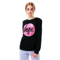 Noir - Rose - Front - Hype - T-shirt SCRIPT - Fille
