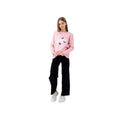 Rose - Blanc - Front - Hype - Sweat - Fille