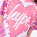 Rose - Blanc - Violet - Side - Hype - T-shirt HEART - Fille