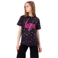 Noir - Rose - Front - Hype - T-shirt - Fille