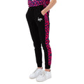 Noir - Rose - Violet - Front - Hype - Pantalon de jogging NEON CHEETAH - Fille