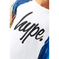Blanc - Bleu - Side - Hype - T-shirt WATERCOLOUR DRIPS - Garçon