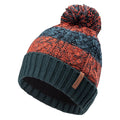 Vert pin sombre - Orange sanguine - Front - Elbrus - Bonnet d'hiver LEWIS