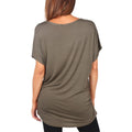 Kaki - Back - Krisp - T-shirt manches courtes TIGER - Femme