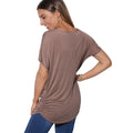 Marron - Back - Krisp - T-shirt manches courtes TIGER - Femme