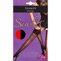Noir-Rouge - Front - Silky Scarlet - Bas pour porte-jarretelles (1 paire) - Femme