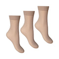 Jaune - Front - Joanna Gray - Chaussettes invisibles (3 paires) - Femme