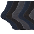 Noir - gris - bleu marine - Back - Chaussettes unies - Homme