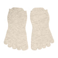 Blanc cassé - Front - Toesox - Chaussettes à orteils - Femme