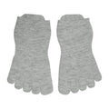 Gris Chiné - Front - Toesox - Chaussettes à orteils - Femme