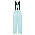 Bleu sarcelle clair - Front - Mountain Warehouse - Pantalon de ski HONEY - Enfant