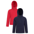 Bleu marine - Rouge - Front - Mountain Warehouse - Sweats à capuche CAMBER - Enfant