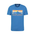 Bleu - Front - Mountain Warehouse - T-shirt EXPLORE - Homme
