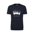 Bleu marine - Front - Mountain Warehouse - T-shirt GREAT BRITISH WEATHER - Homme