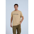 Taupe - Front - Animal - T-shirt LEON - Homme