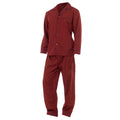 Rouge - Front - Pantalon et haut à manches longues de pyjama - Homme