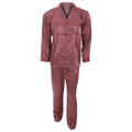Rouge - Front - Ensemble de pyjama traditionnel en satin - Homme