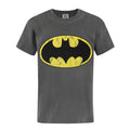 Gris charbon - Front - Batman Logo - T-shirt à manches courtes - Garçon