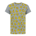 Gris - Front - Pokemon Pikachu - T-shirt à manches courtes - Garçon