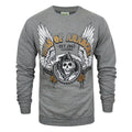 Gris - Front - Sons Of Anarchy - Sweat WINGED REAPER - Homme
