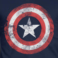 Bleu - Side - Captain America - T-shirt manches courtes - Homme