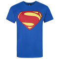 Bleu - Front - Superman - T-shirt MAN OF STEEL - Homme