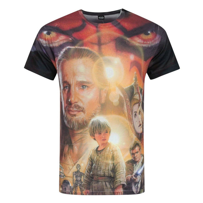 Multicolore - Front - Star Wars - T-shirt imprimé La Menace Fantôme - Homme