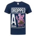 Bleu marine - Front - Clangers - T-shirt 'Dropped A Major Clanger' - Homme