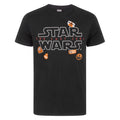 Noir - Front - Star Wars - T-shirt badges Les Derniers Jedi - Homme