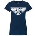 Bleu - Front - Captain America Civil War - T-shirt - Femme
